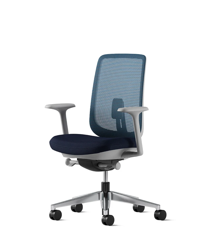 Siège de bureau Verus Suspension* Mineral et aluminium poli