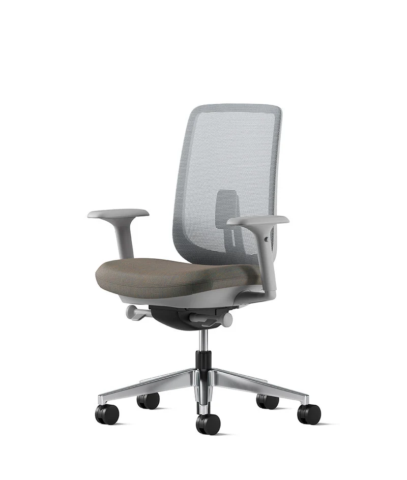 Siège de bureau Verus Suspension* Mineral et aluminium poli