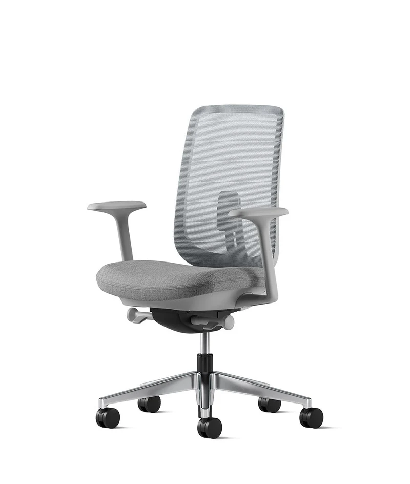 Siège de bureau Verus Suspension* Mineral et aluminium poli
