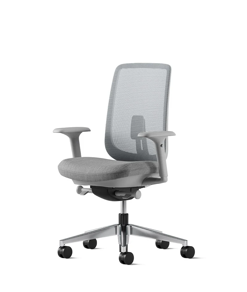 Siège de bureau Verus Suspension* Mineral et aluminium poli