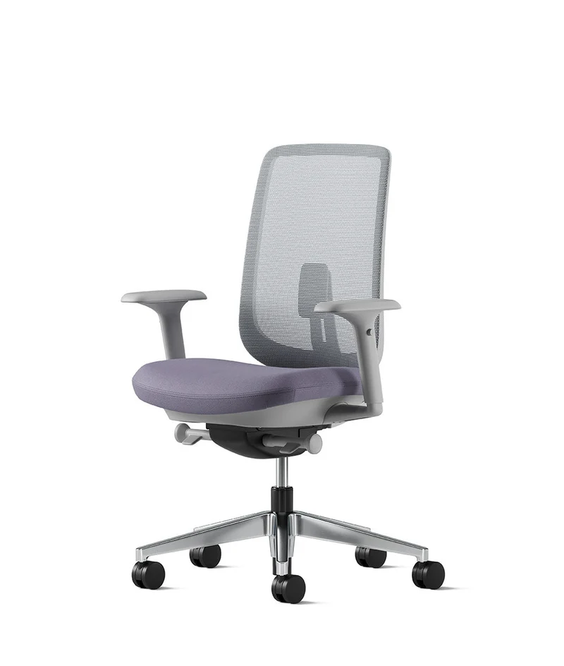 Siège de bureau Verus Suspension* Mineral et aluminium poli