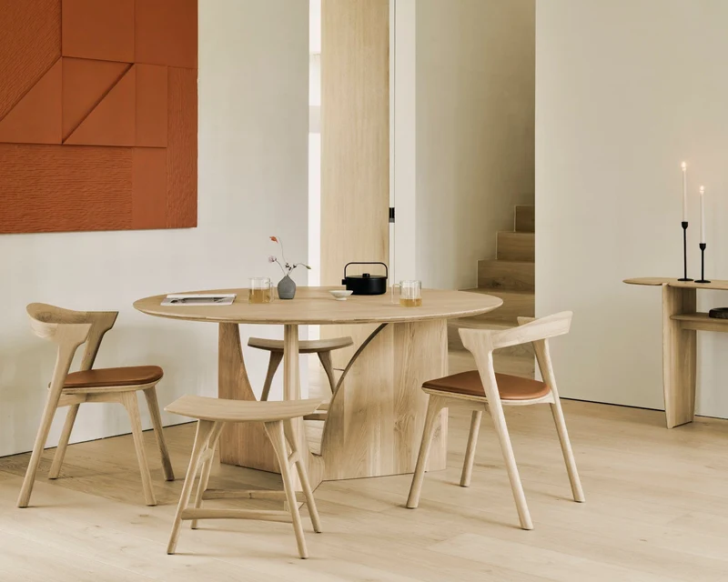 Ethnicraft Ronde Table à manger - Geometric Oak