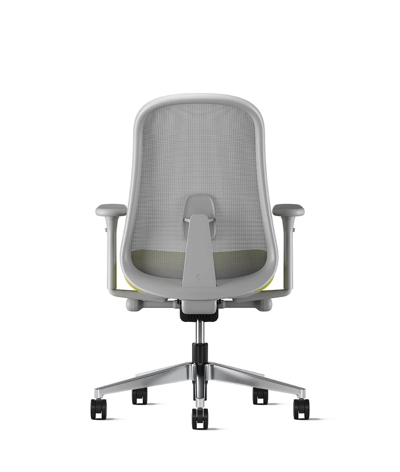 Siège de bureau Lino* Mineral et aluminium poli