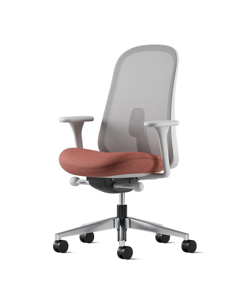 Siège de bureau Lino* Mineral et aluminium poli
