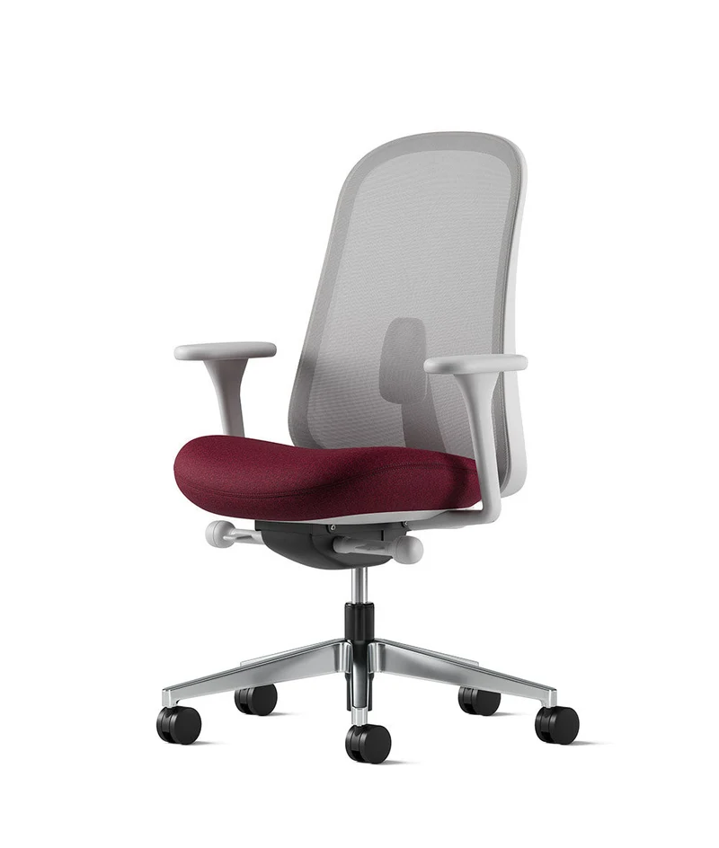 Siège de bureau Lino* Mineral et aluminium poli