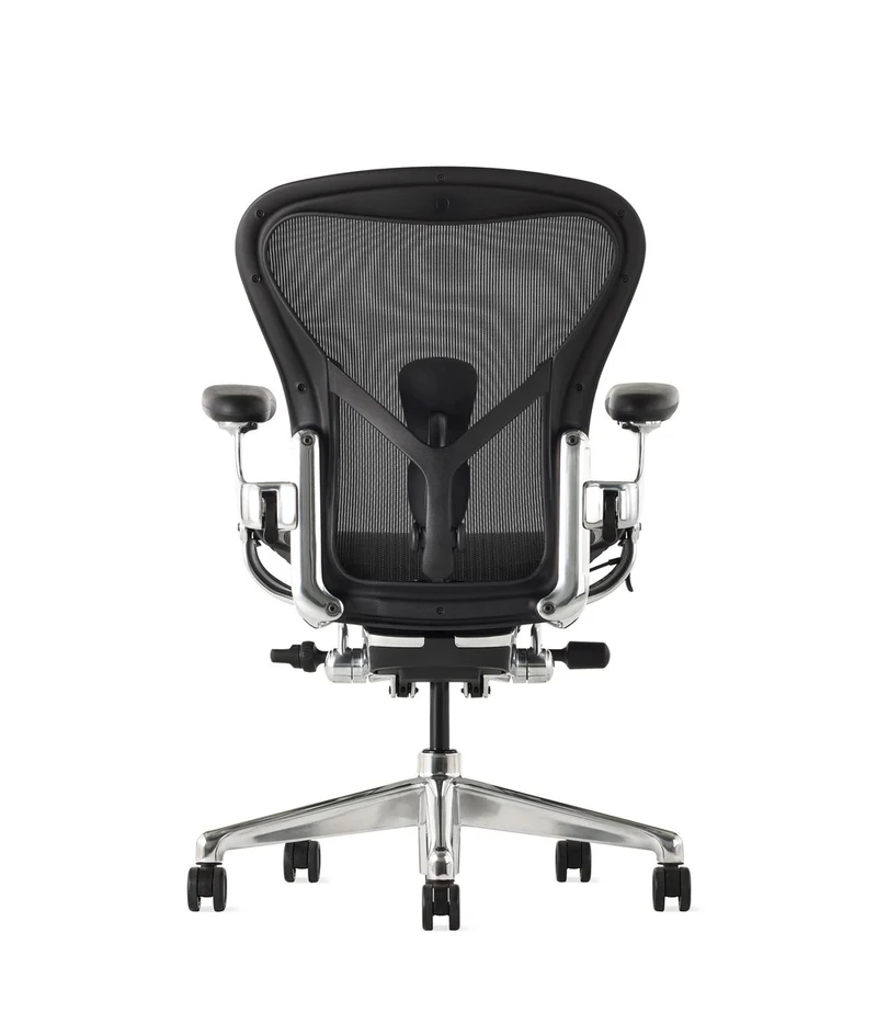 Siège de bureau Aeron* Onyx/Aluminium poli