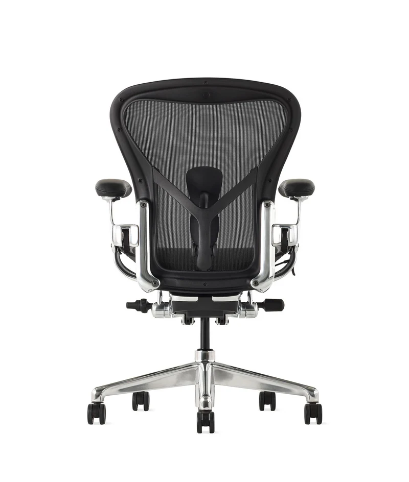 Siège de bureau Aeron* Onyx/Aluminium poli