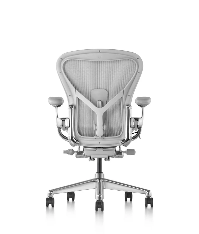Siège de bureau Aeron en Mineral/Aluminium poli
