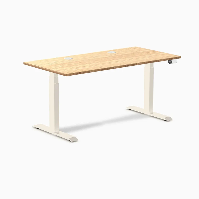 Desky Dual Bamboo Sit Stand Desk
