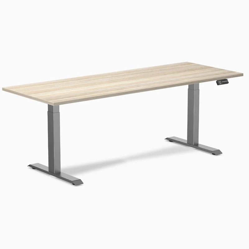 Desky Dual Laminate Sit Stand Desk