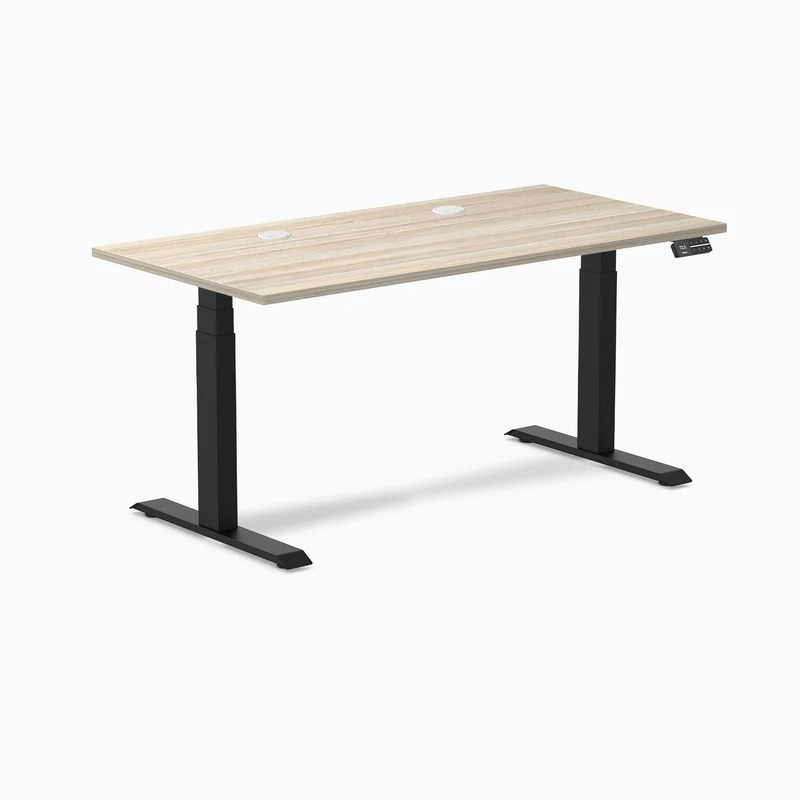Desky Dual Laminate Sit Stand Desk