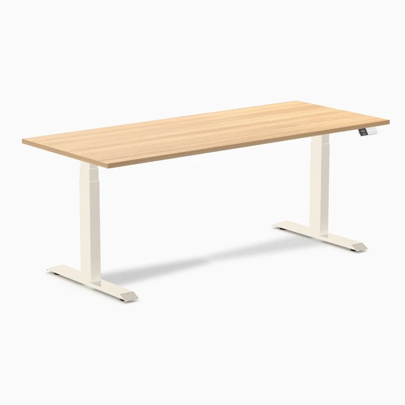 Desky Dual Laminate Sit Stand Desk