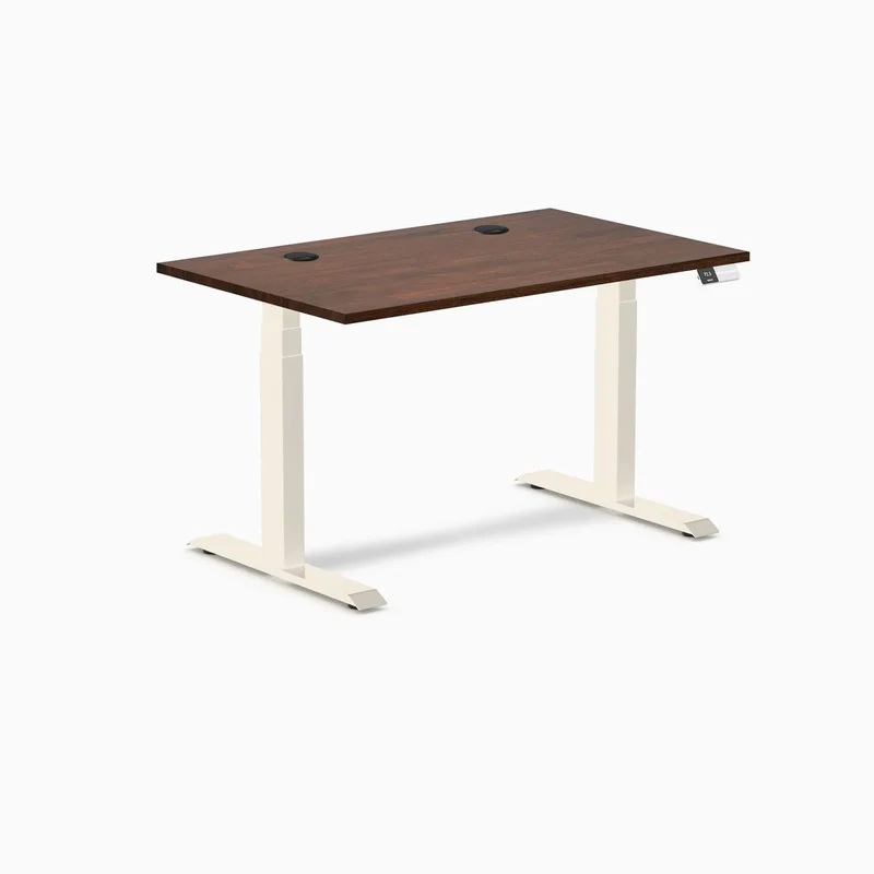 Desky Dual Rubberwood Sit Stand Desk