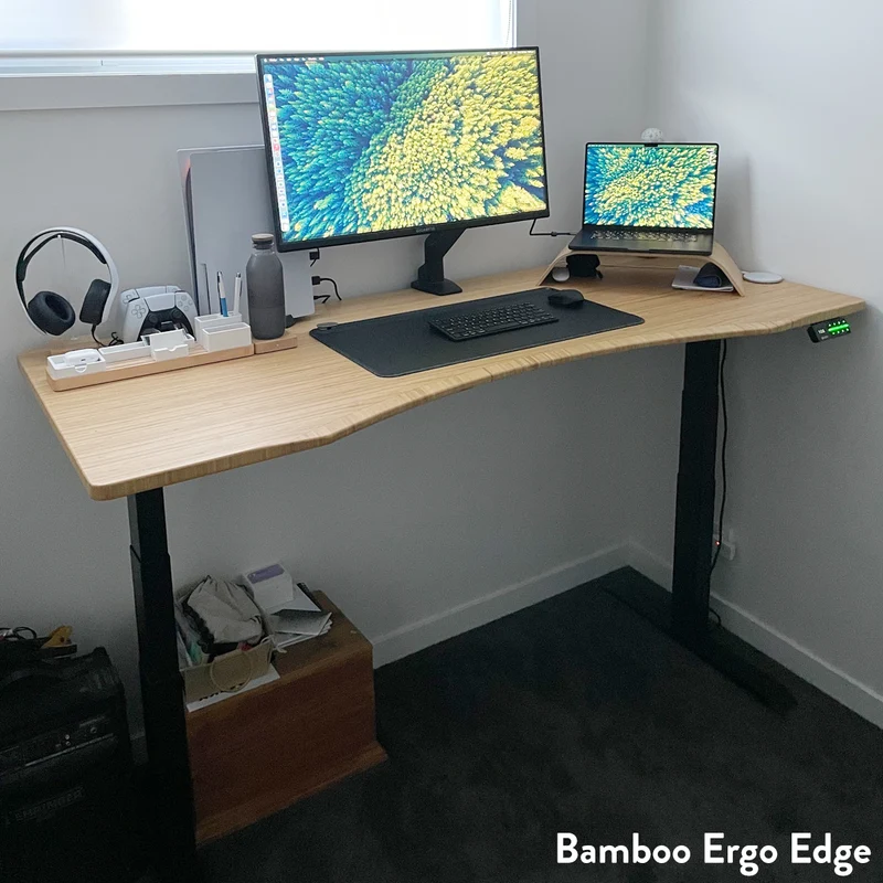 Desky Dual Ergo Edge Sit Stand Desk