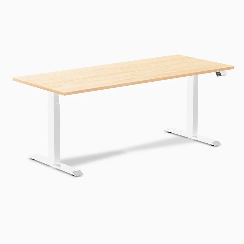 Desky Dual Hardwood Sit Stand Desk