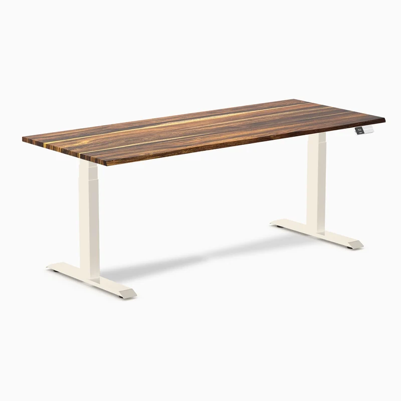 Desky Dual Hardwood Sit Stand Desk