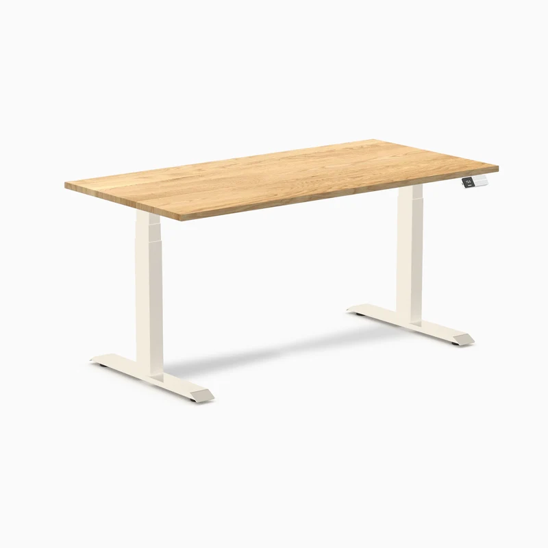 Desky Dual Hardwood Sit Stand Desk