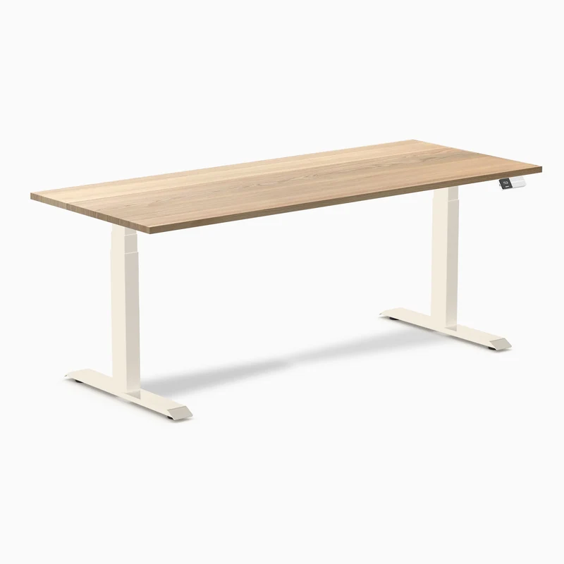 Desky Dual Hardwood Sit Stand Desk