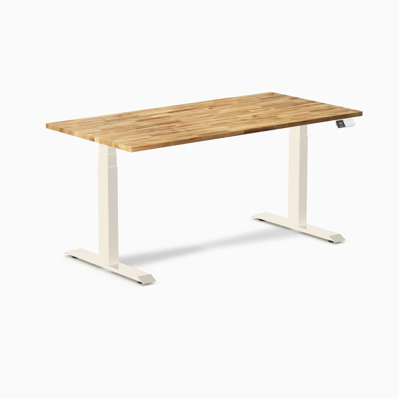 Desky Dual Hardwood Sit Stand Desk