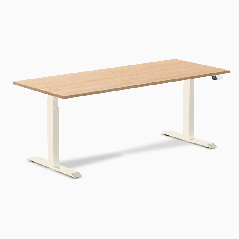Desky Dual Hardwood Sit Stand Desk