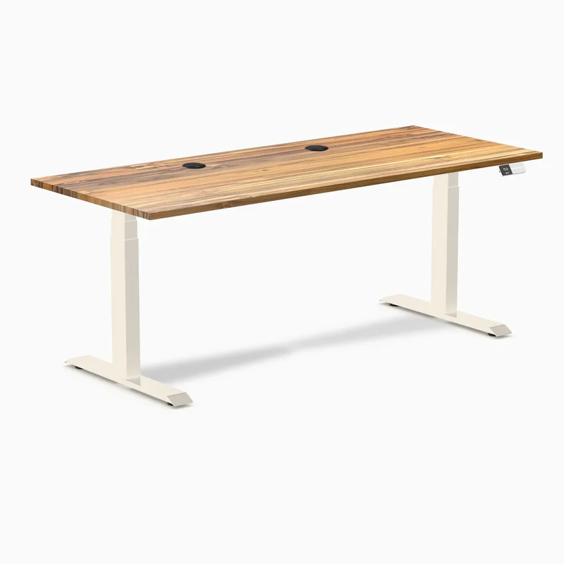 Desky Dual Hardwood Sit Stand Desk