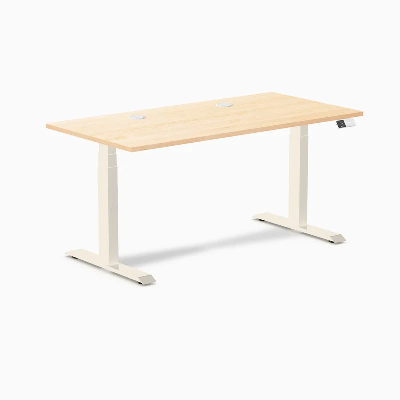 Desky Dual Hardwood Sit Stand Desk