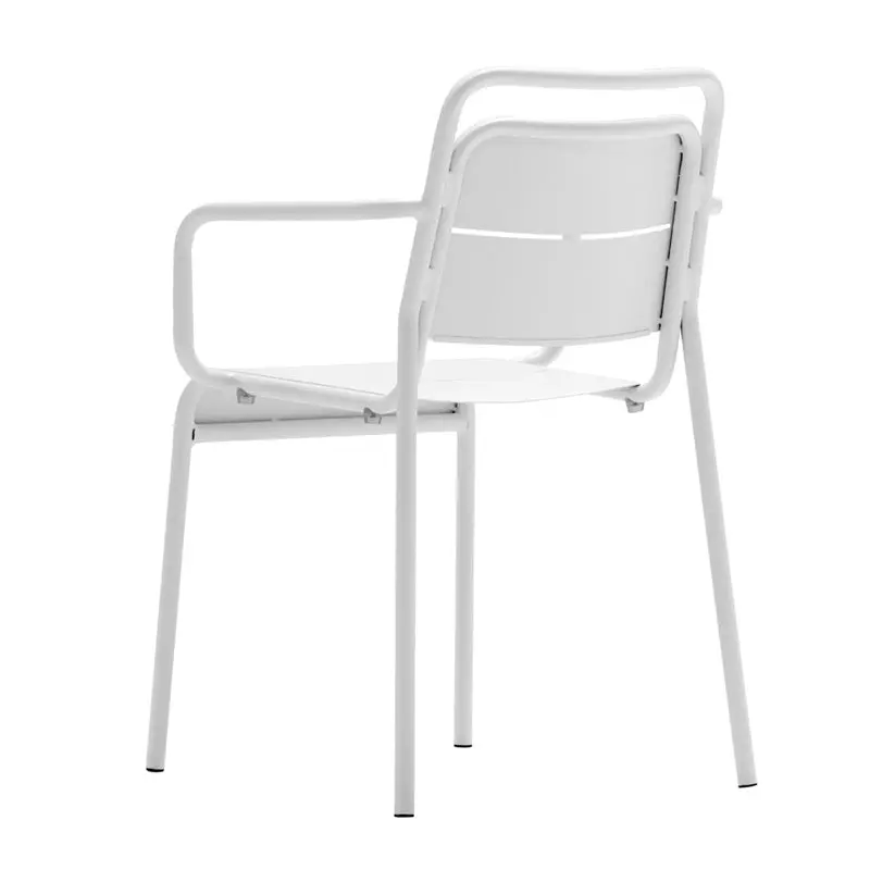Fauteuil en acier empilable Alma "Classic Collection"