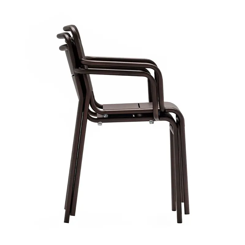Fauteuil en acier empilable Alma "Classic Collection"
