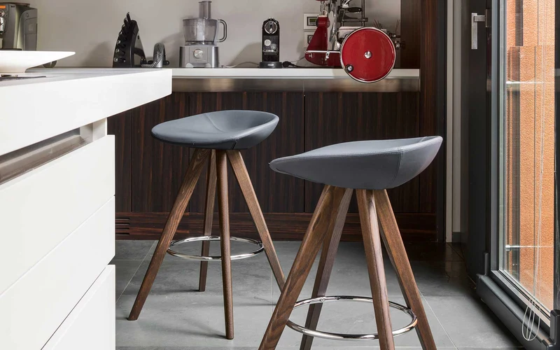 Tabouret Calligaris - Palm (Pieds en bois) CS1811