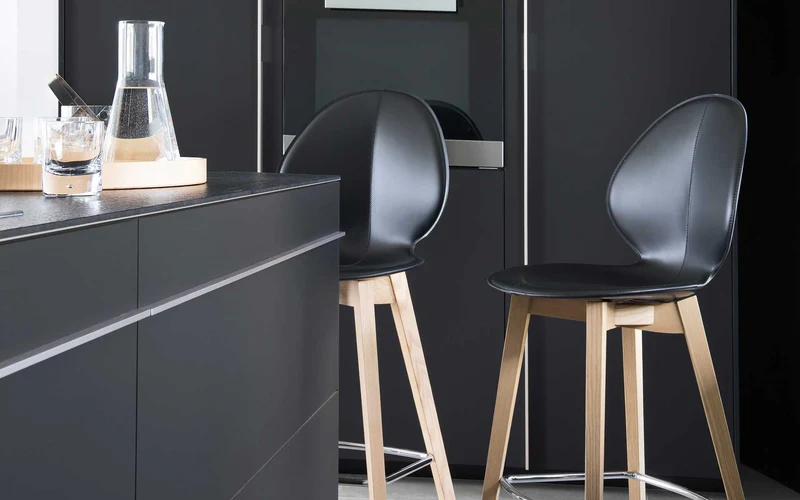 Tabouret Calligaris - Basil (Pieds en bois) CS1495