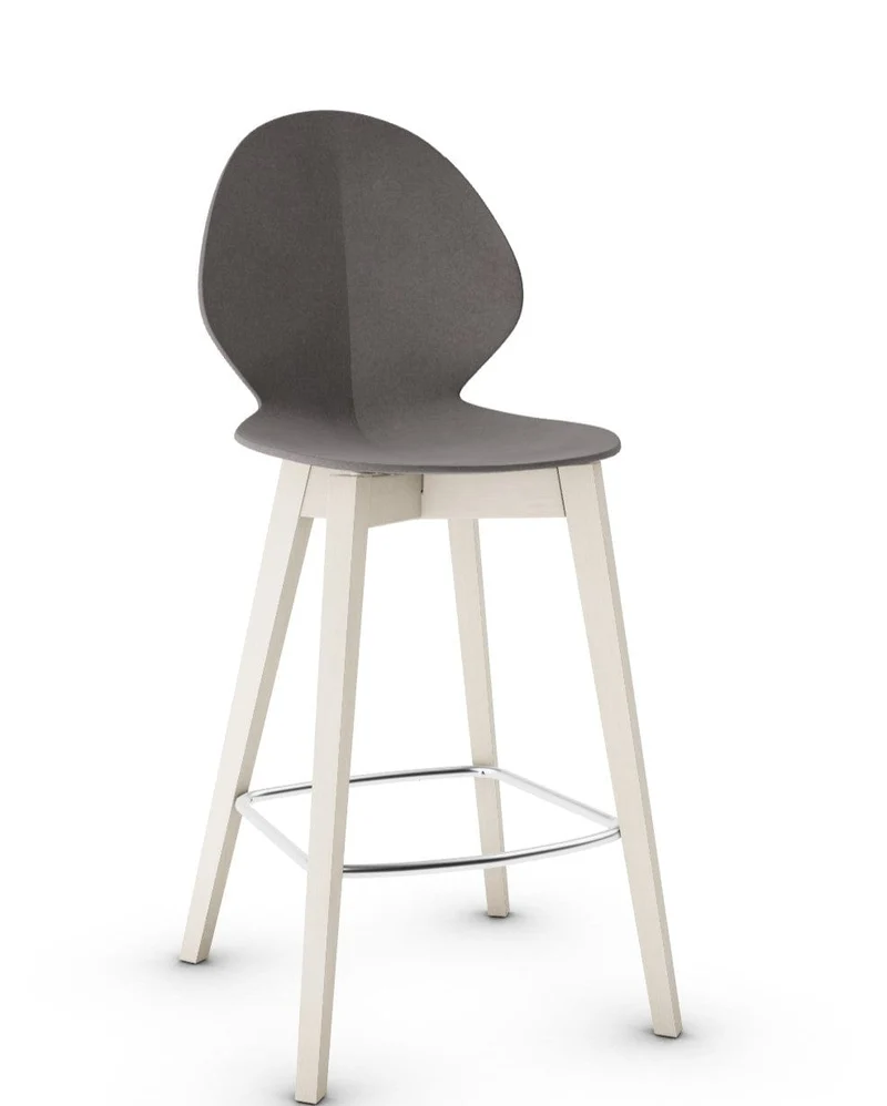 Tabouret Calligaris - Basil (Pieds en bois) CS1495