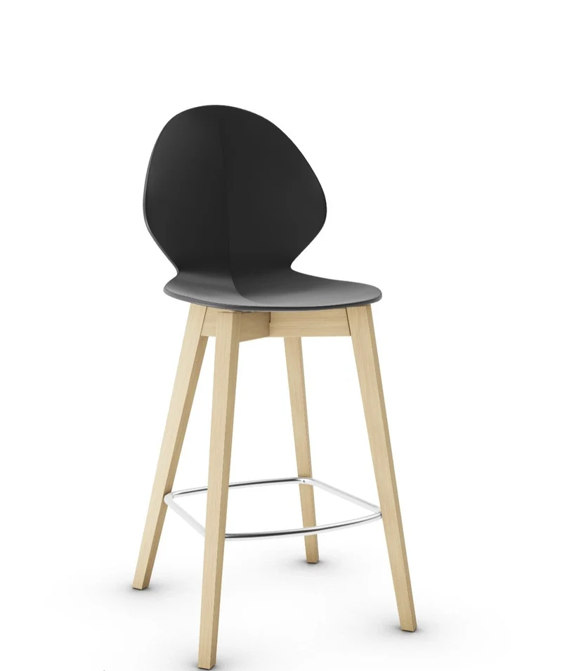 Tabouret Calligaris - Basil (Pieds en bois) CS1495