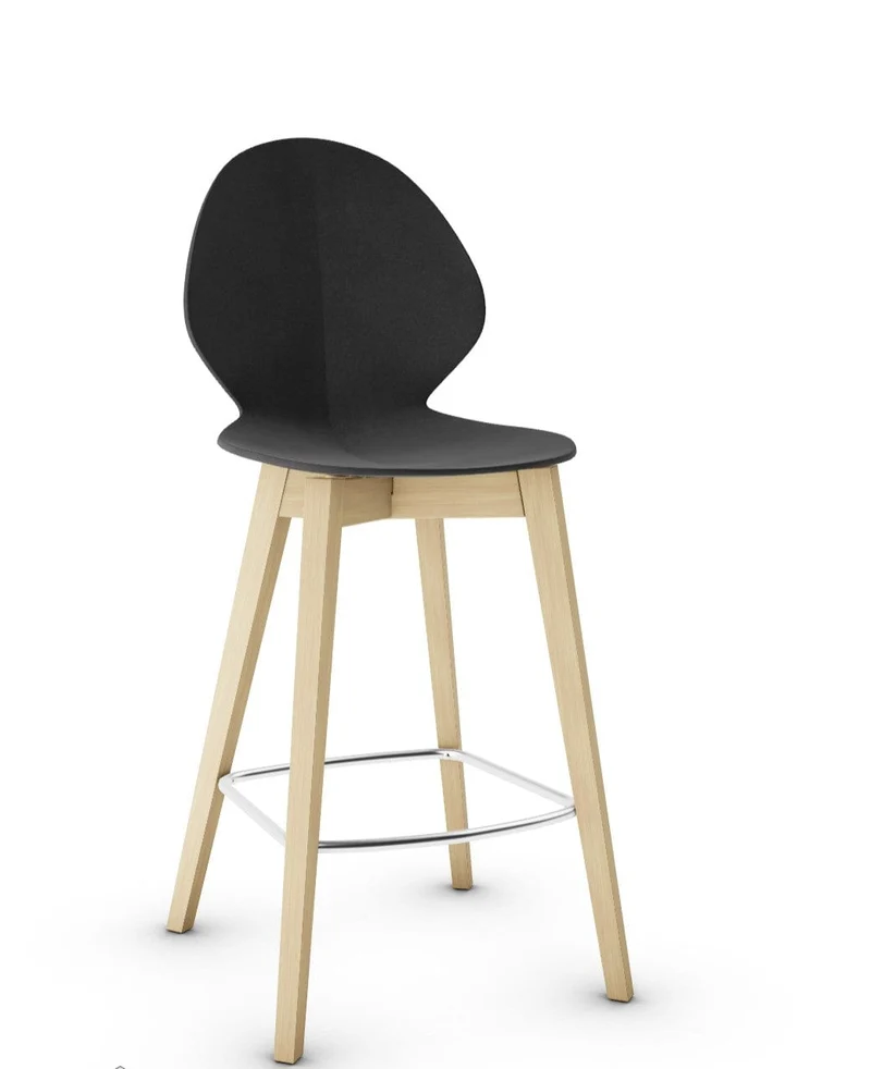Tabouret Calligaris - Basil (Pieds en bois) CS1495