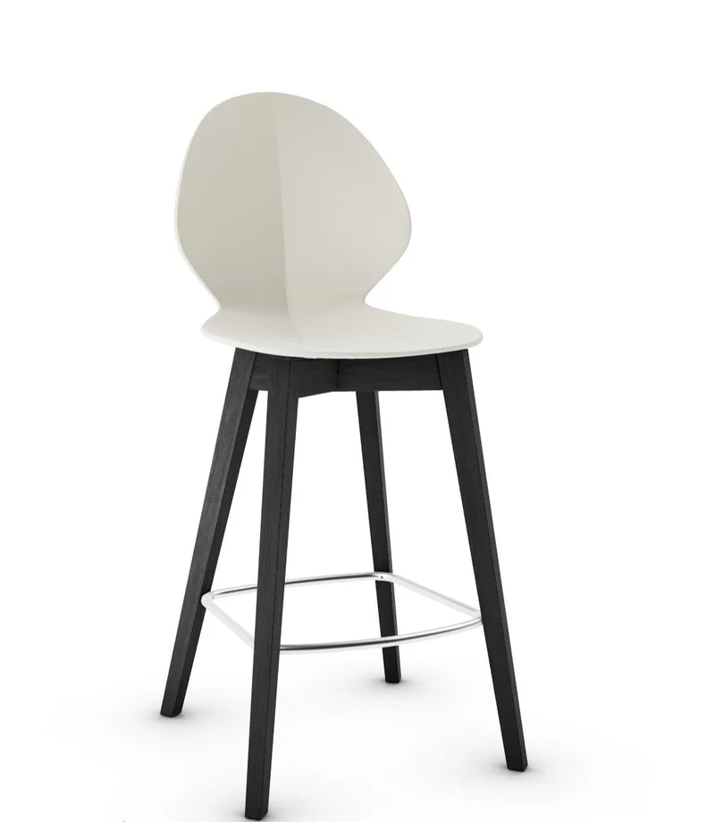 Tabouret Calligaris - Basil (Pieds en bois) CS1495