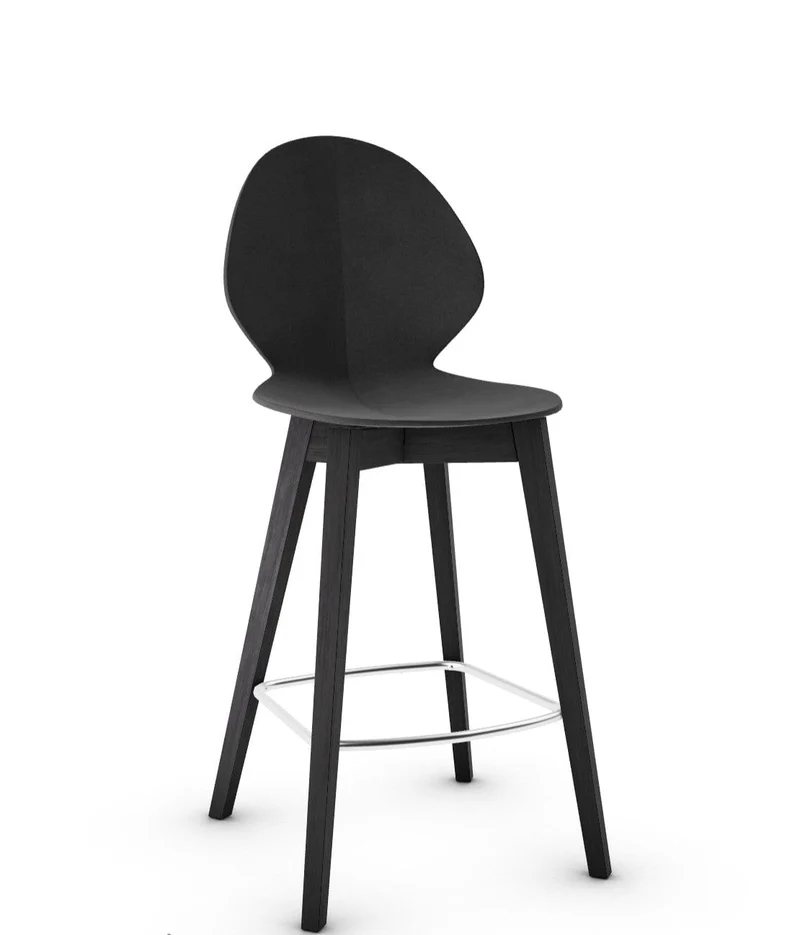 Tabouret Calligaris - Basil (Pieds en bois) CS1495