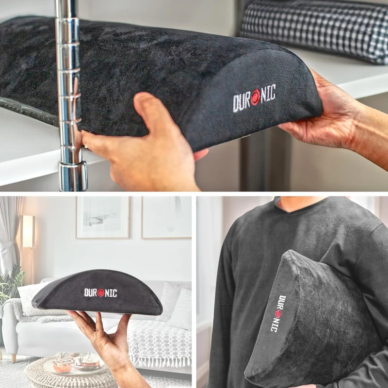 Duronic FT05 Repose-pieds ergonomique Soulage le Stress les Douleurs aux Pieds et réduit la Fatigue Sous le bureau au travail à la maison Stabilité optimale Mousse intérieure confortable