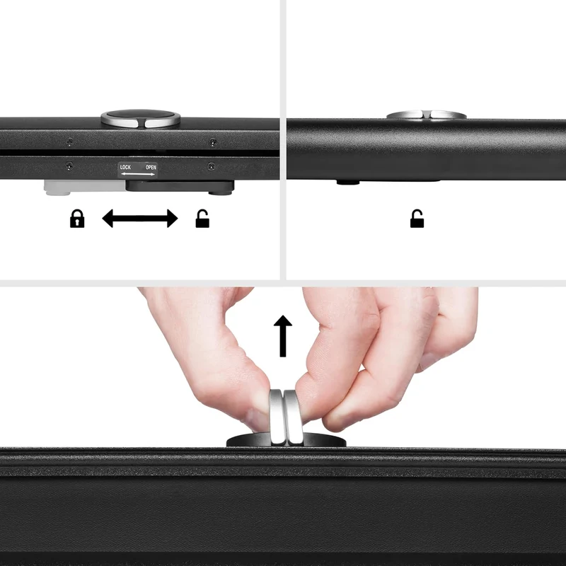 Duronic DPS50 16/9 Ecran de Projection TV Home Cinema pour Bureau de 50 Pouces 127 cm | 111 x 62 cm | Toile pour vidéoprojecteur | Solution Alternative au Trépied | Gain +1 idéal pour 3D 8K 4K 1080P