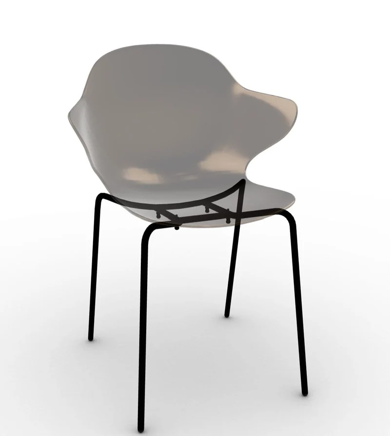 Chaise Calligaris - Saint Topez (Pieds en métal) CS1845