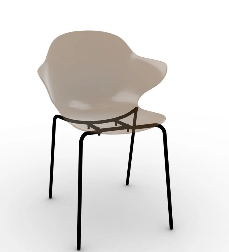 Chaise Calligaris - Saint Topez (Pieds en métal) CS1845