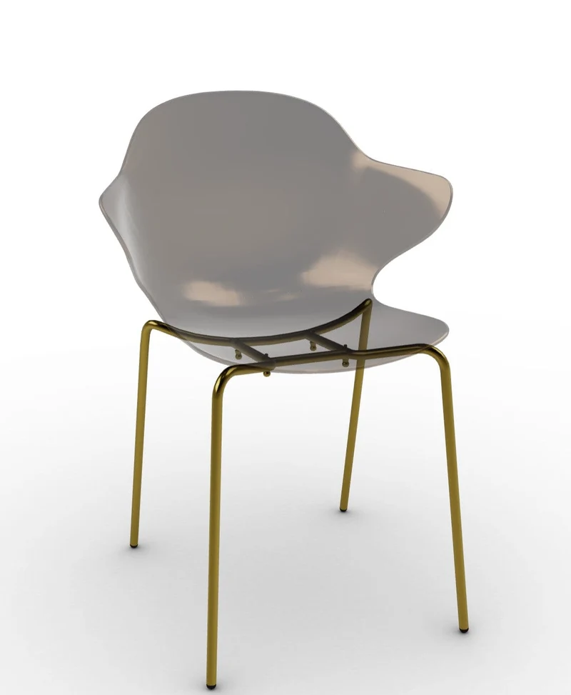 Chaise Calligaris - Saint Topez (Pieds en métal) CS1845