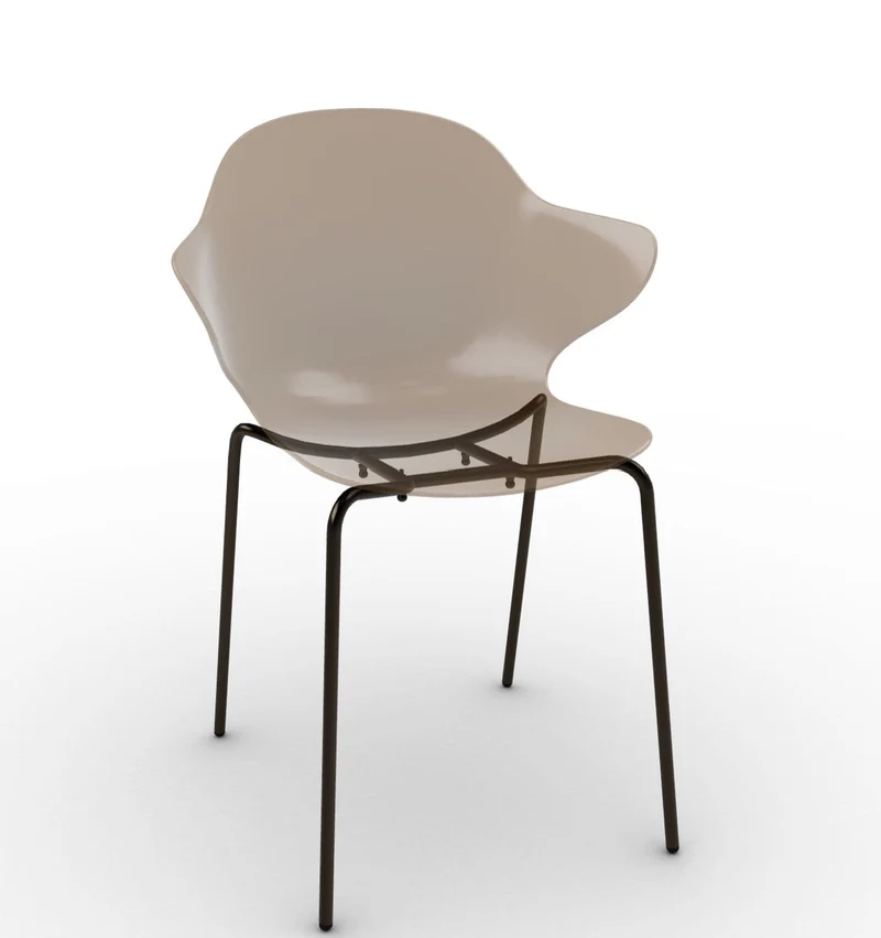 Chaise Calligaris - Saint Topez (Pieds en métal) CS1845