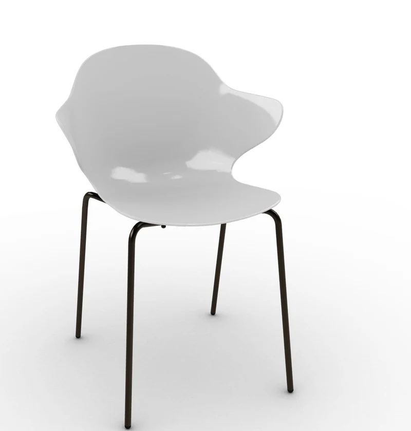 Chaise Calligaris - Saint Topez (Pieds en métal) CS1845