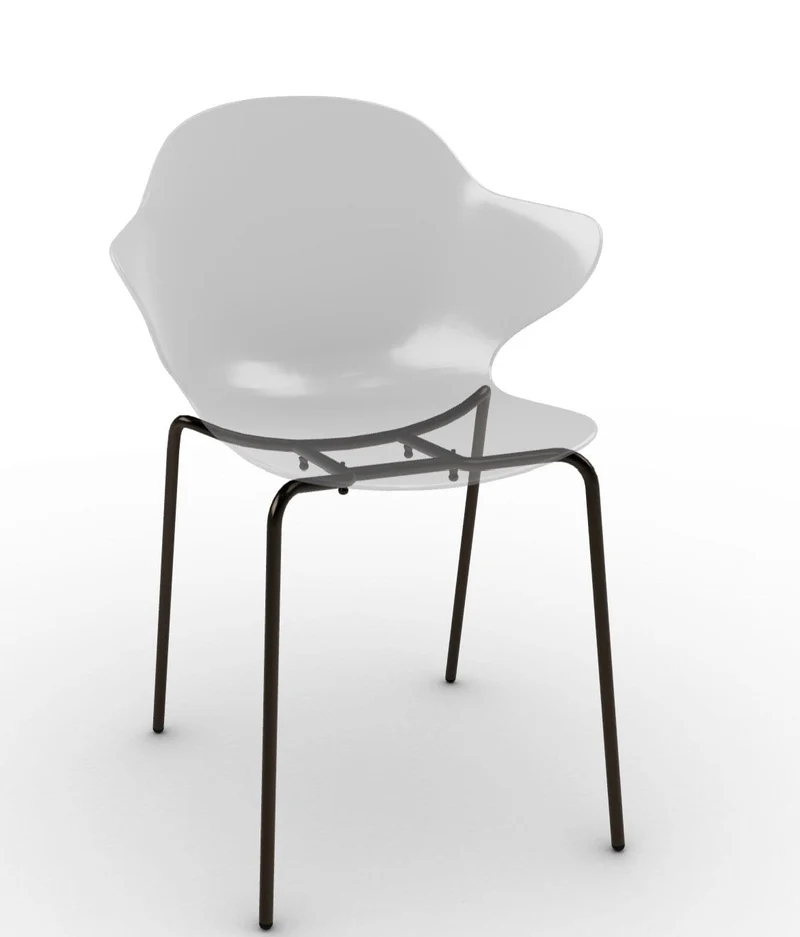 Chaise Calligaris - Saint Topez (Pieds en métal) CS1845