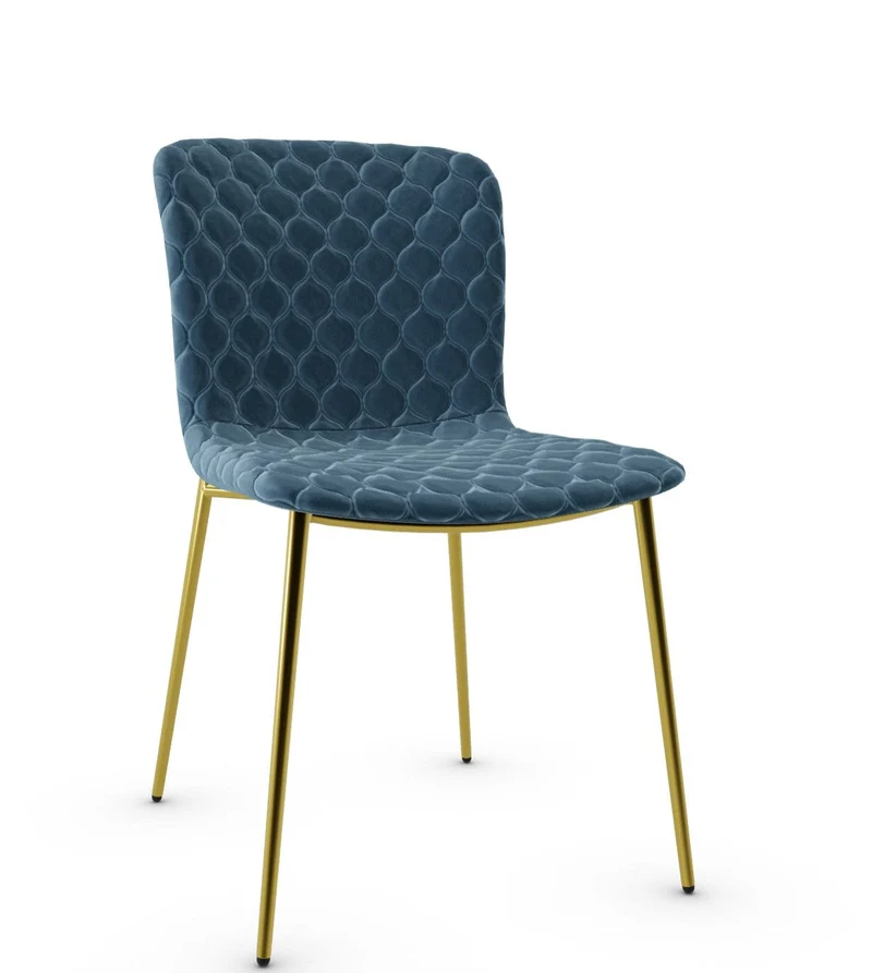 Chaise Calligaris - Love (Matelassé, Pieds en métal) CS1885-A