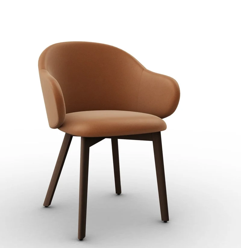 Chaise Calligaris - Holly Fab (Pieds en bois) CS2206