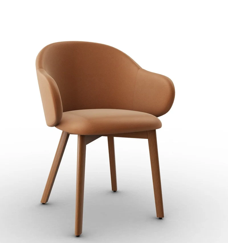 Chaise Calligaris - Holly Fab (Pieds en bois) CS2206