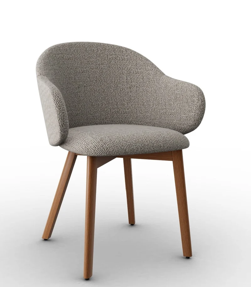 Chaise Calligaris - Holly Fab (Pieds en bois) CS2206