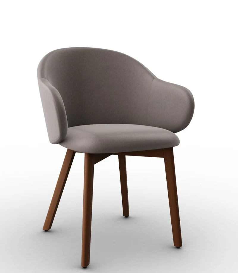 Chaise Calligaris - Holly Fab (Pieds en bois) CS2206