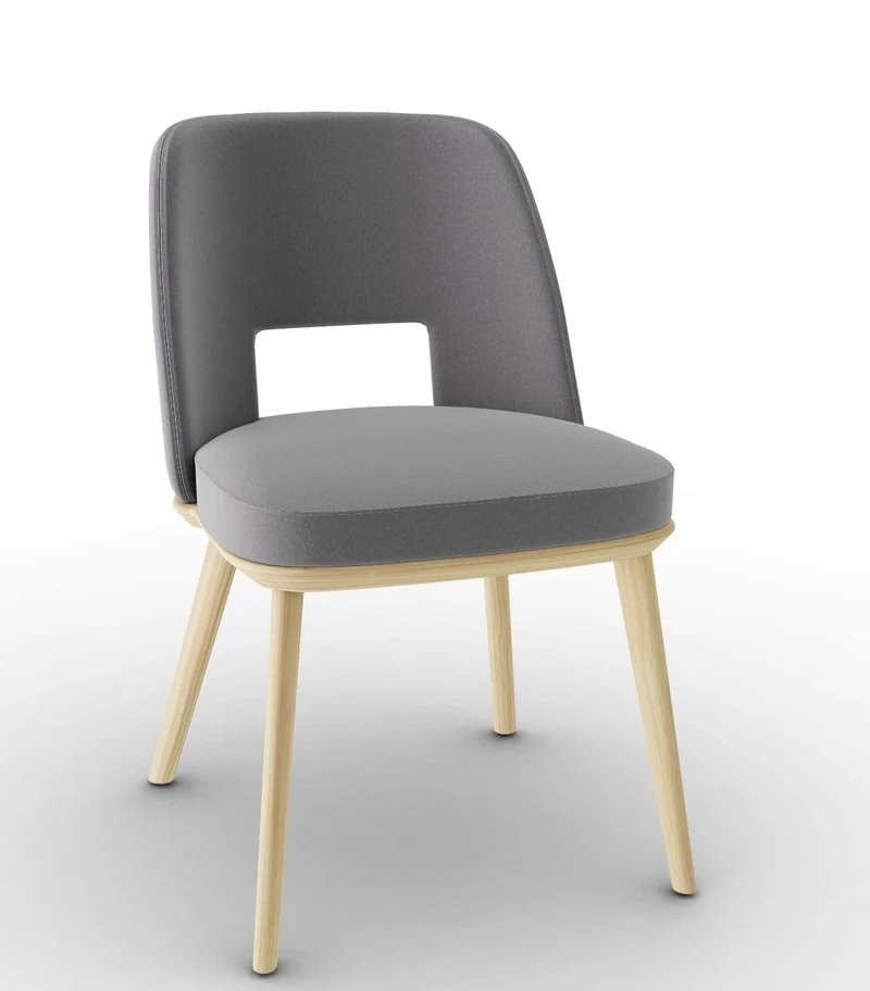 Chaise Calligaris - Foyer (Pieds en bois) CS1899