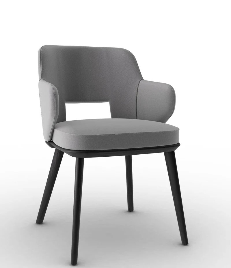 Chaise Calligaris - Foyer (Fauteuil avec pieds en bois) CS2000